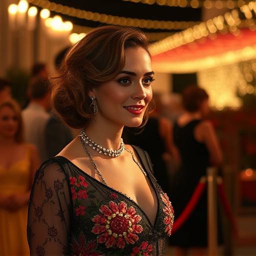Elodie Rousseau lors d'un festival de cinéma pour son court-métrage 'Reflets'